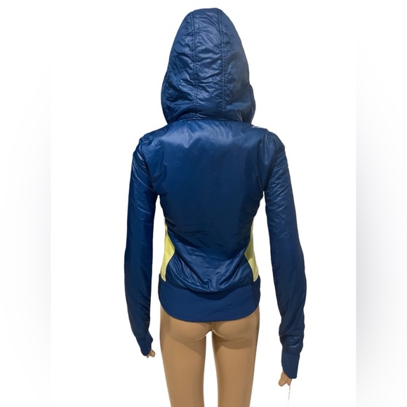 LULULEMON- Uba Hoodie Jacket Blue Neon Yoga Workout Gym Fleece size 2 - Picture 5 of 5